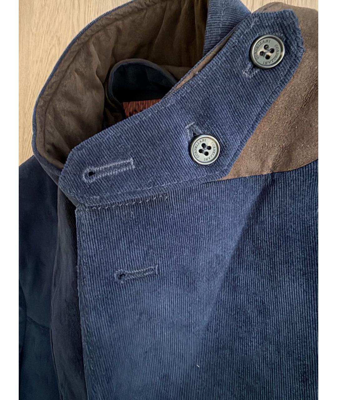 CORNELIANI Темно-синяя полиэстеровая куртка, фото 7