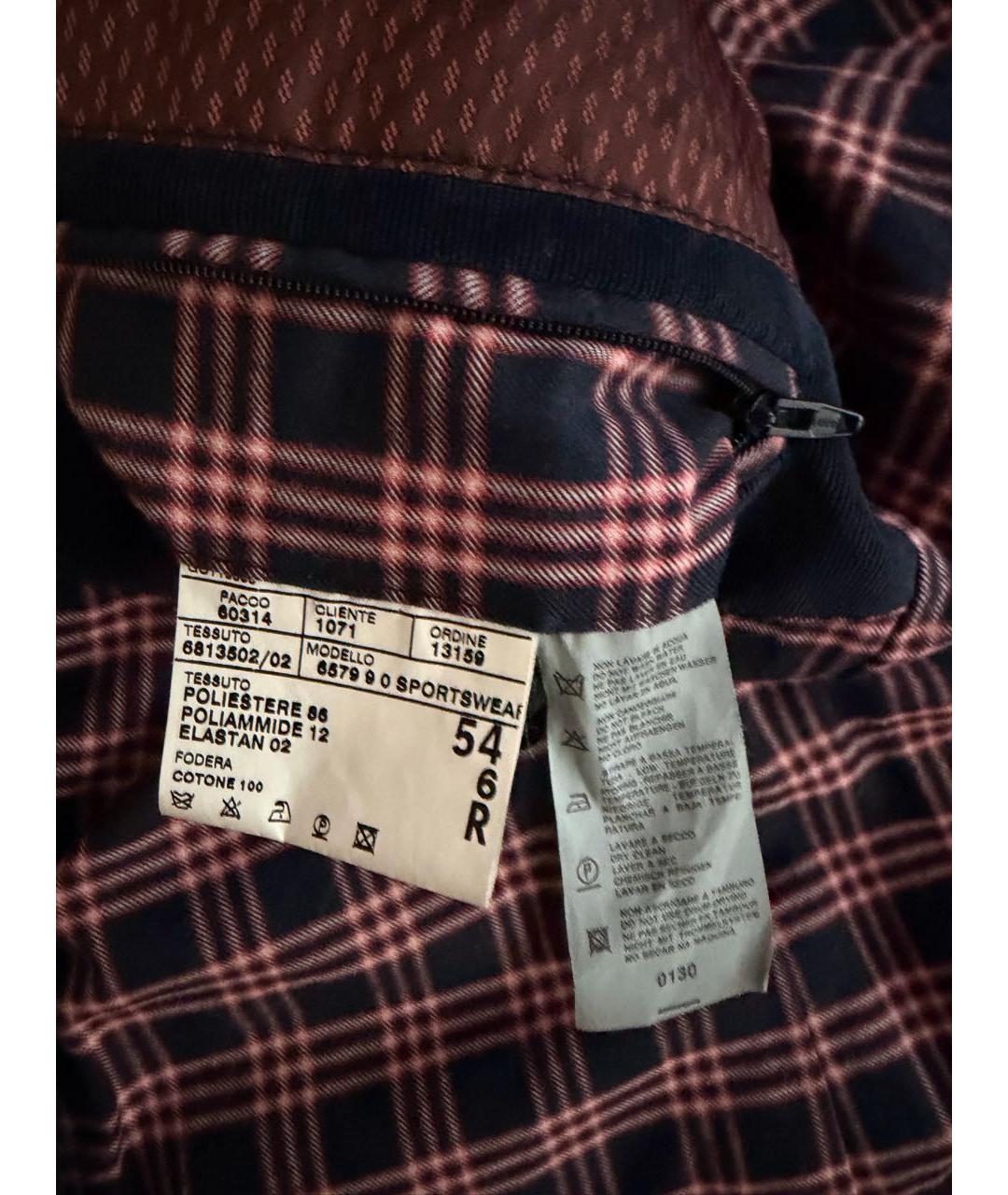 CORNELIANI Темно-синяя полиэстеровая куртка, фото 8