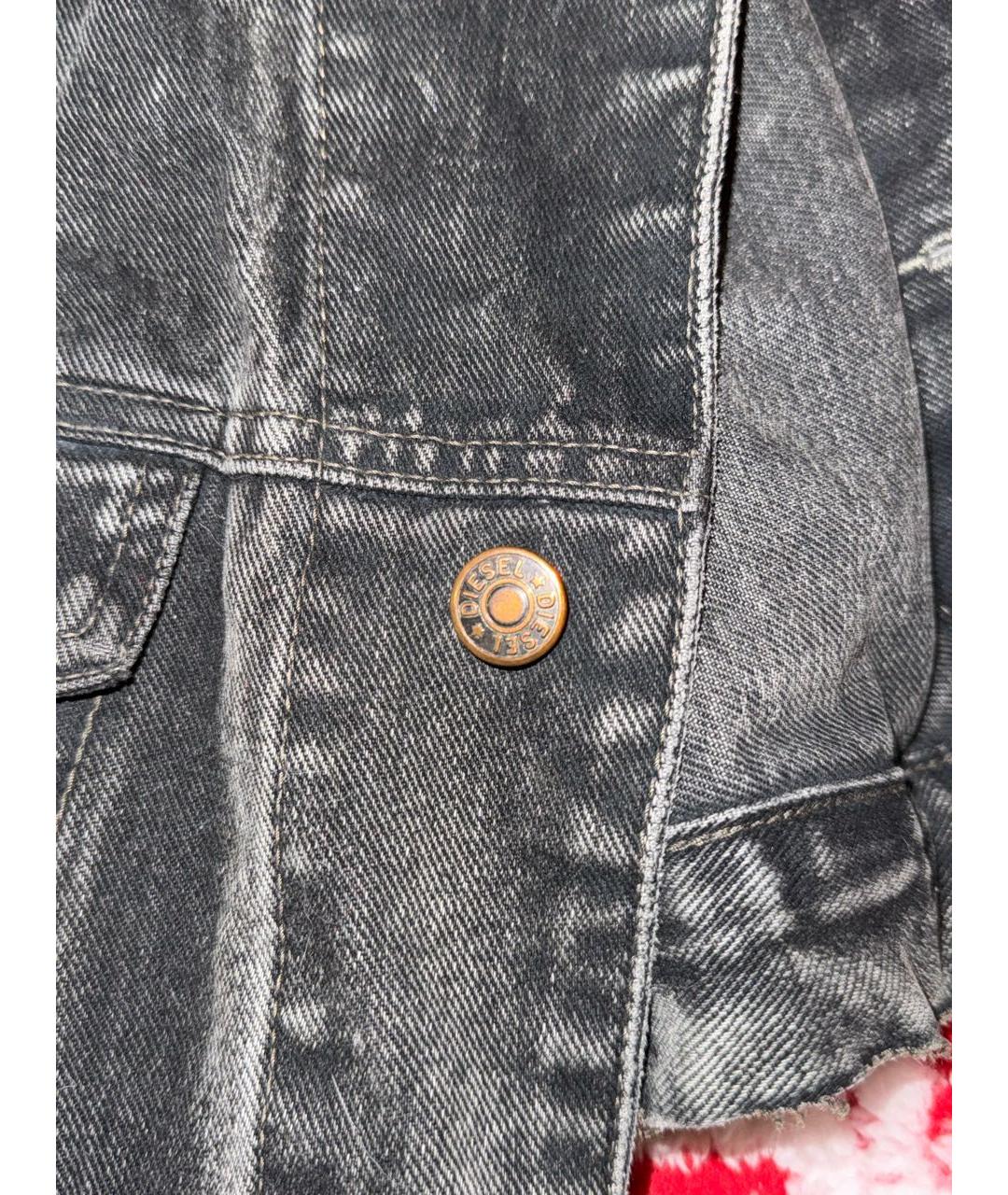 DIESEL Черная деним куртка, фото 4