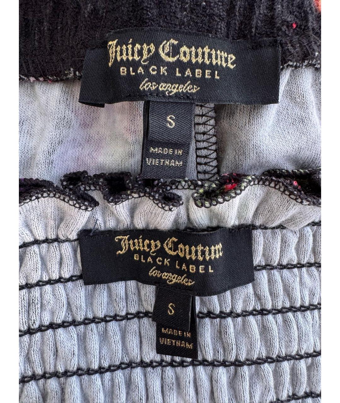 JUICY COUTURE Черный хлопковый костюм с брюками, фото 2