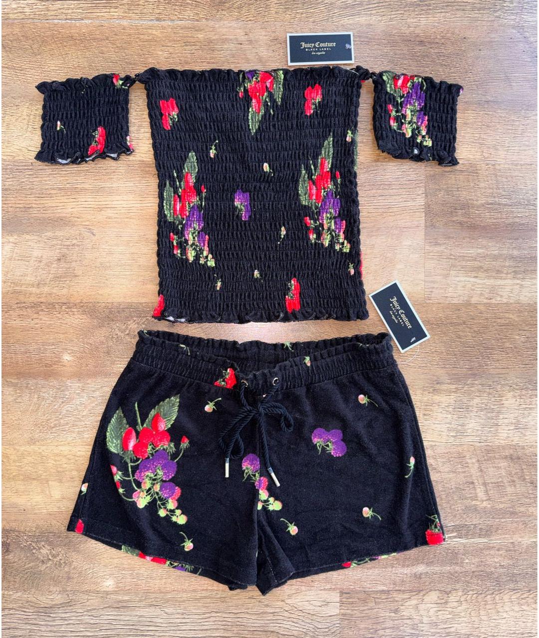 JUICY COUTURE Черный хлопковый костюм с брюками, фото 8