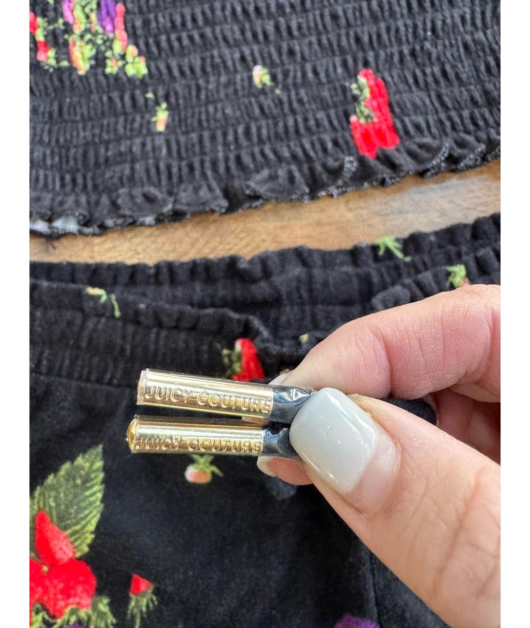 JUICY COUTURE Черный хлопковый костюм с брюками, фото 4