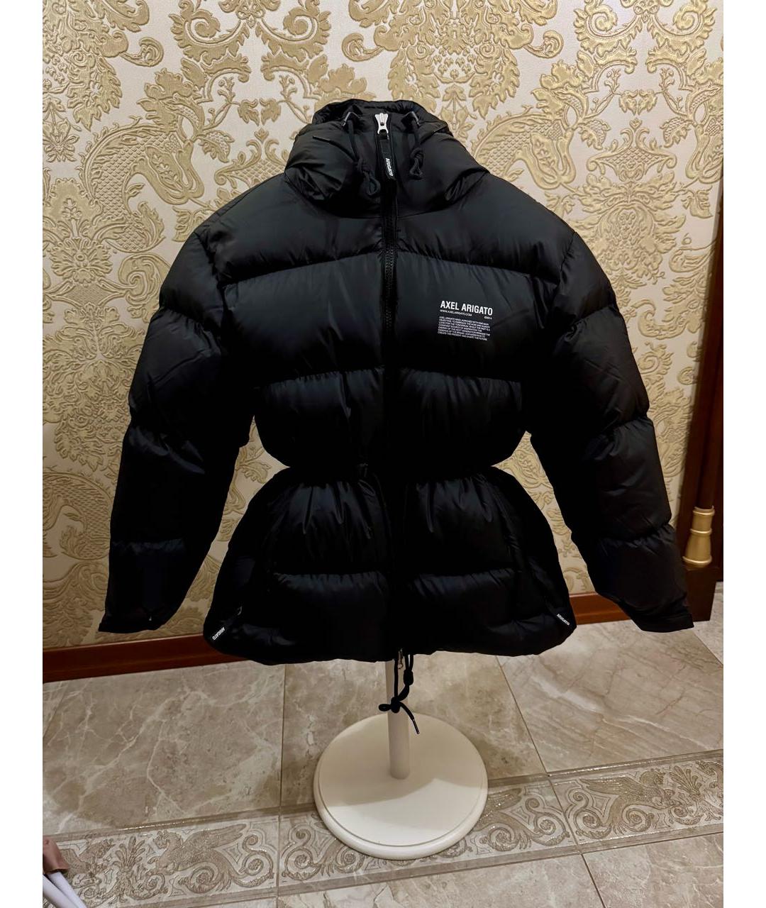 AXEL ARIGATO Черный полиэстеровый пуховик, фото 7