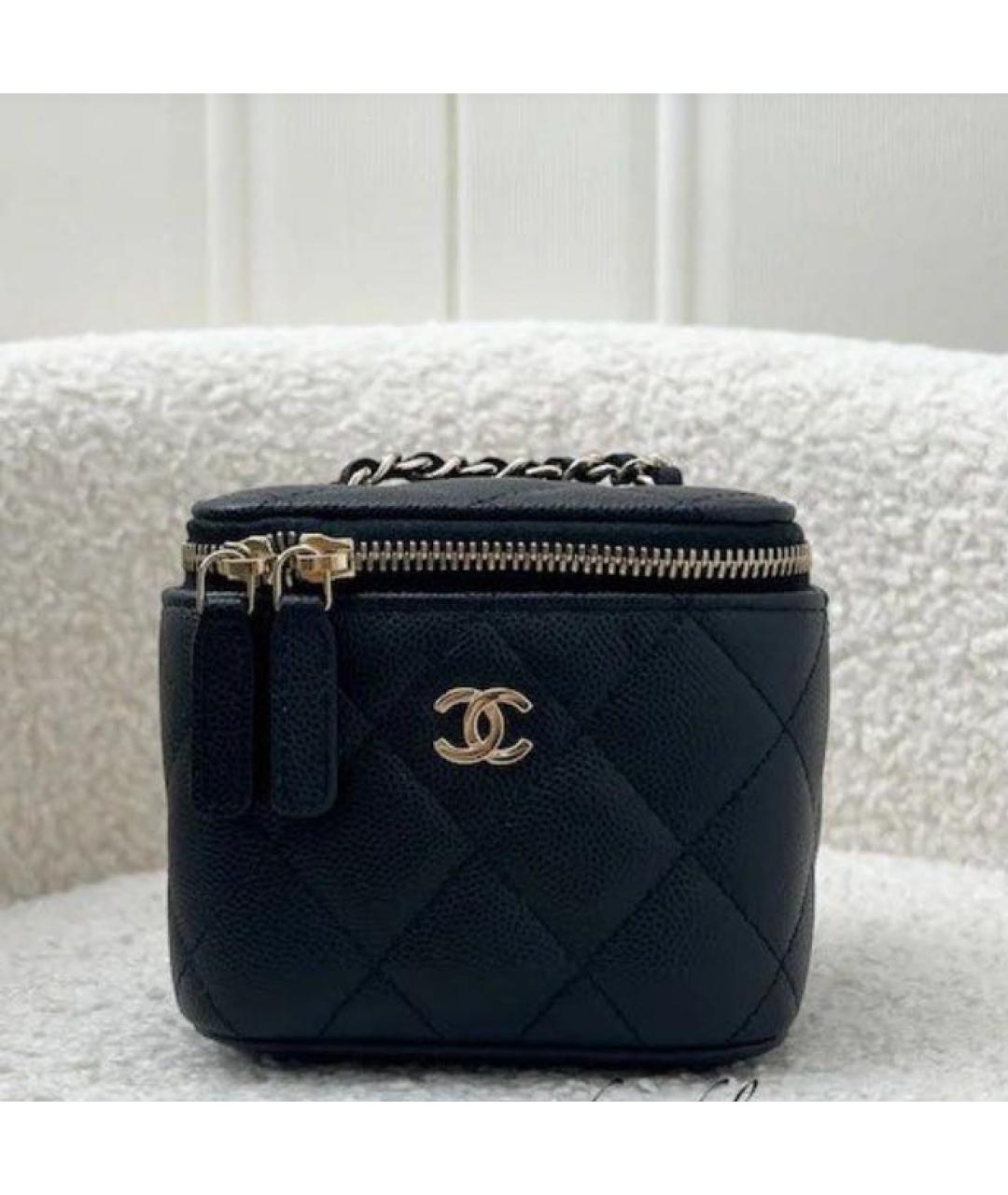 CHANEL Черная кожаная сумка через плечо, фото 4