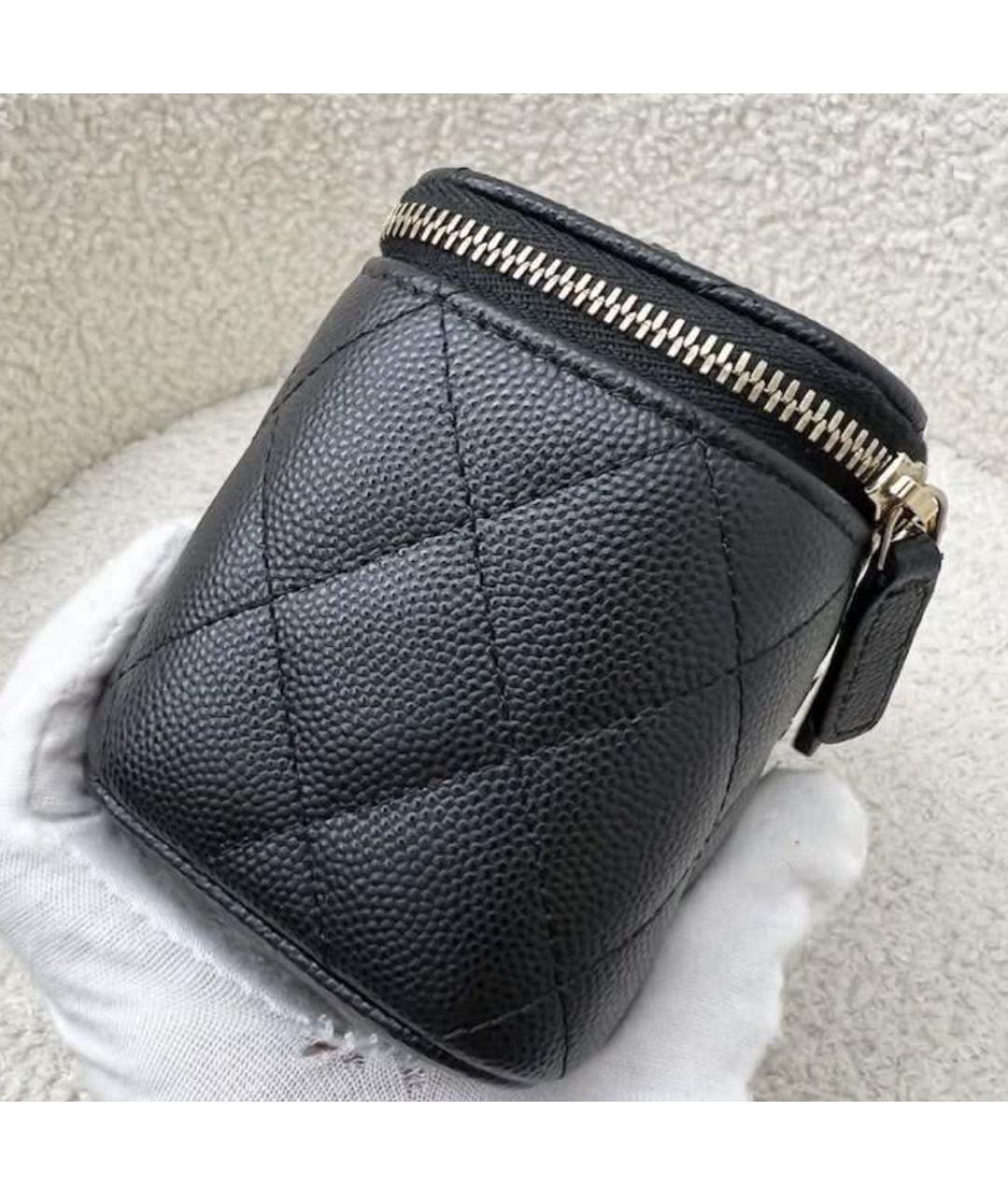 CHANEL Черная кожаная сумка через плечо, фото 3