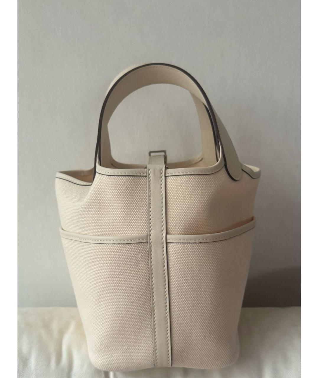 HERMES Бежевая сумка тоут, фото 2