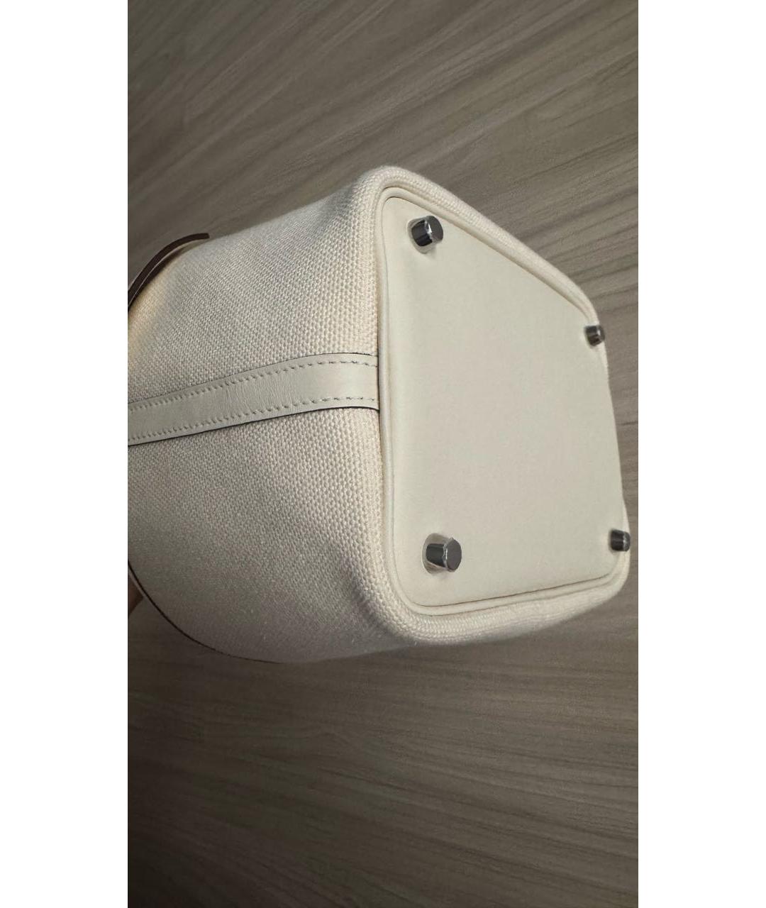 HERMES Бежевая сумка тоут, фото 3