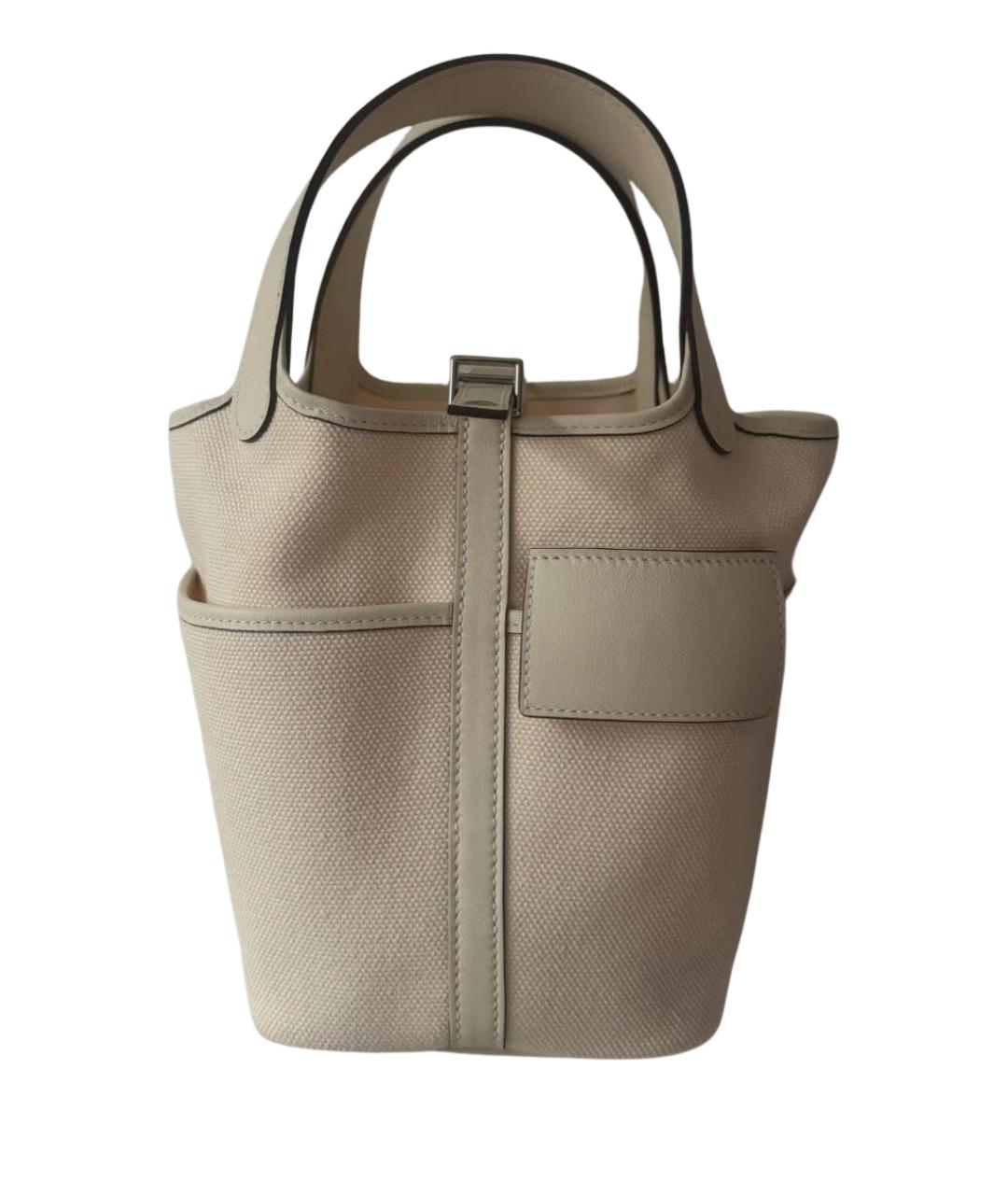 HERMES Бежевая сумка тоут, фото 1