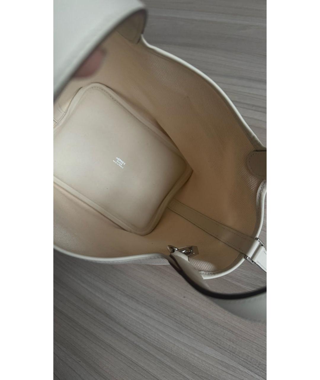 HERMES Бежевая сумка тоут, фото 5