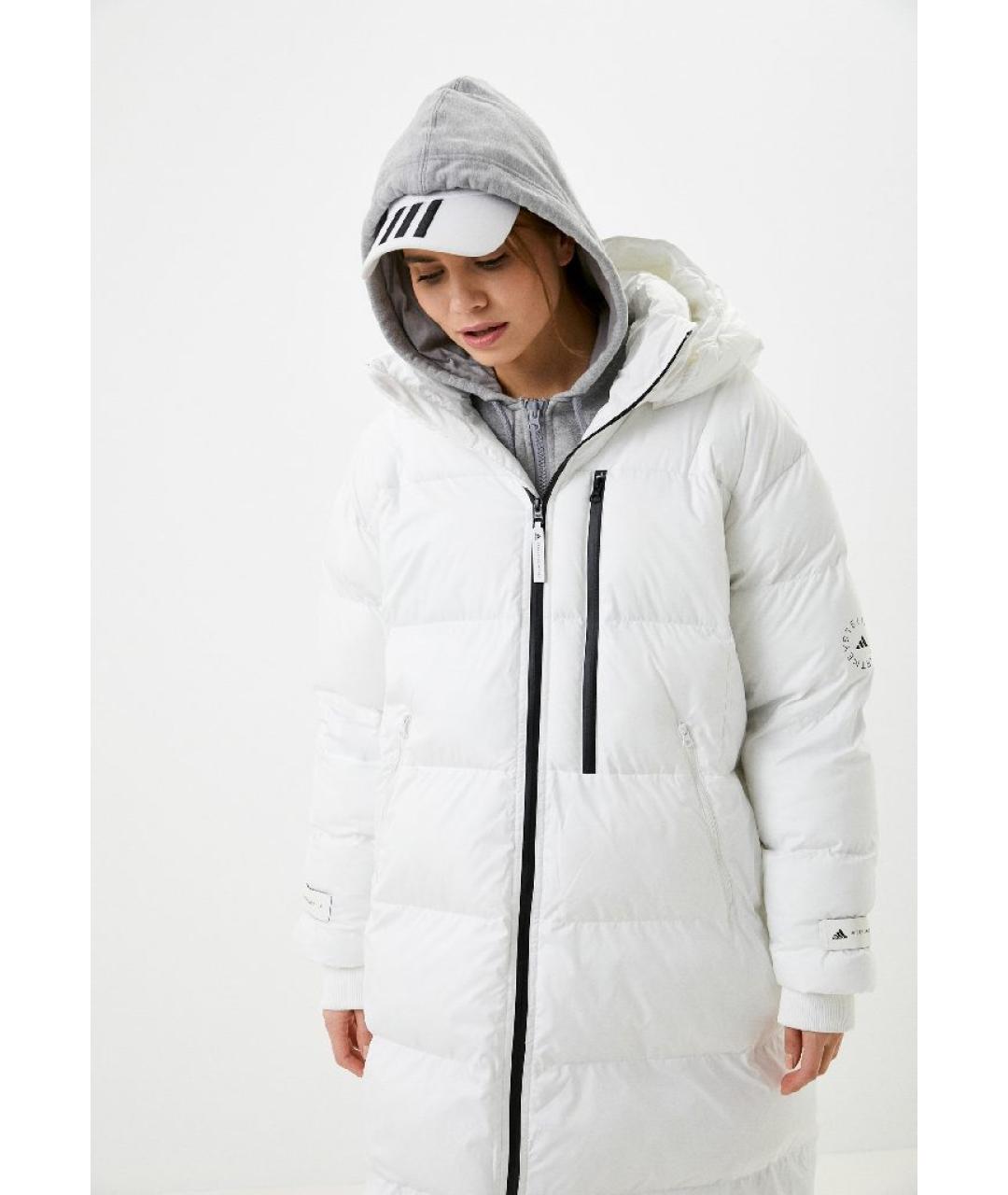 ADIDAS BY STELLA MCCARTNEY Белый полиэстеровый пуховик, фото 5
