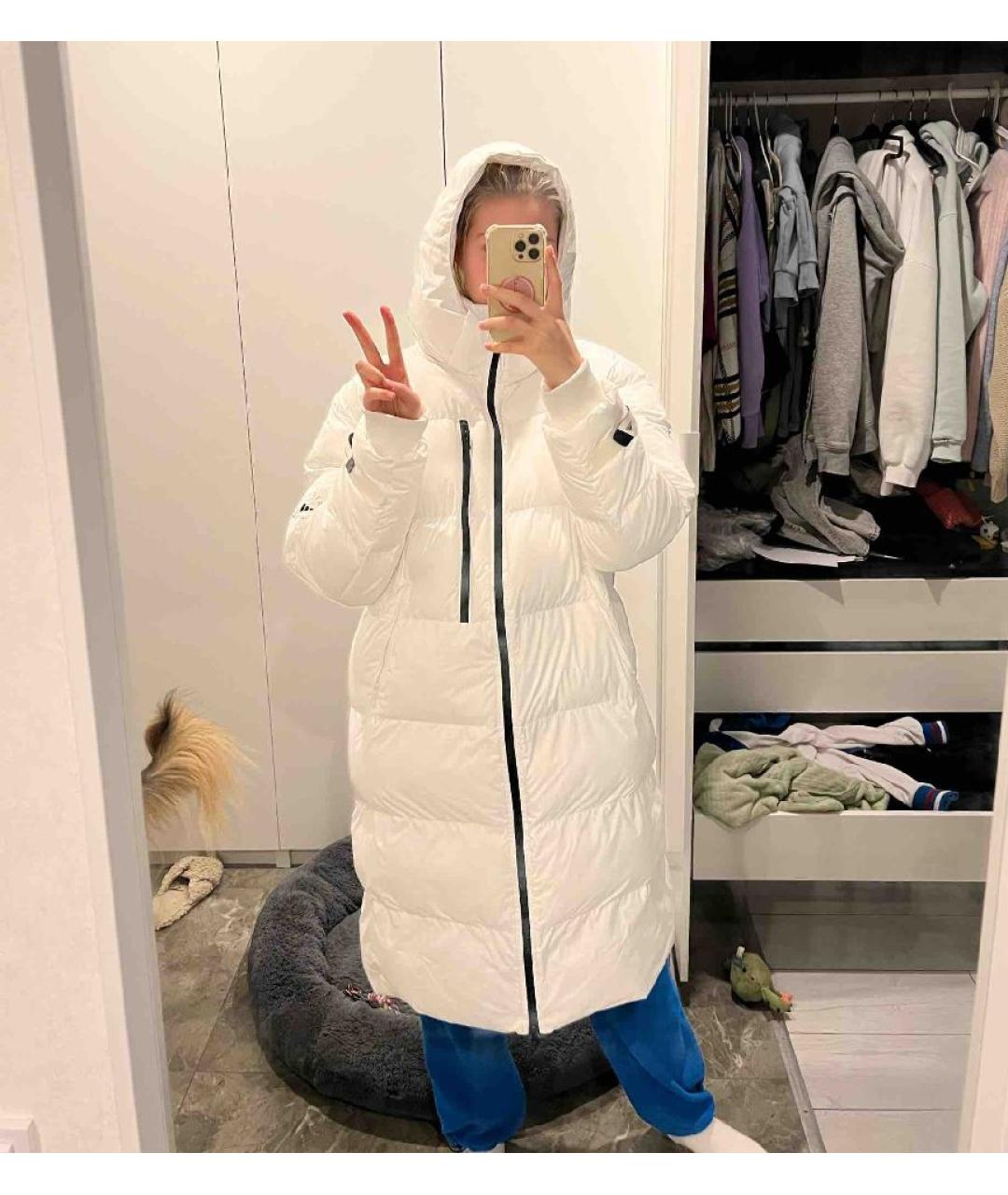 ADIDAS BY STELLA MCCARTNEY Белый полиэстеровый пуховик, фото 3