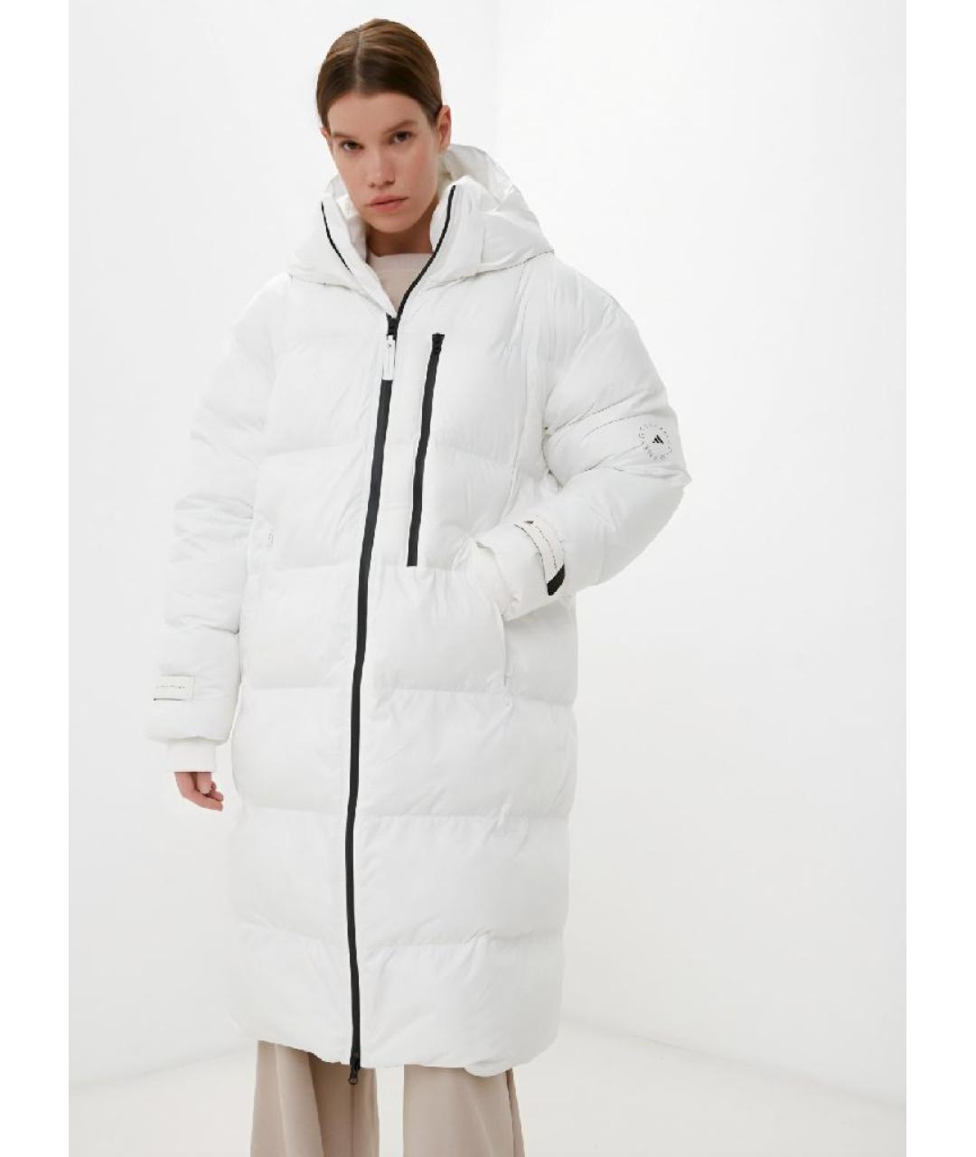 ADIDAS BY STELLA MCCARTNEY Белый полиэстеровый пуховик, фото 2