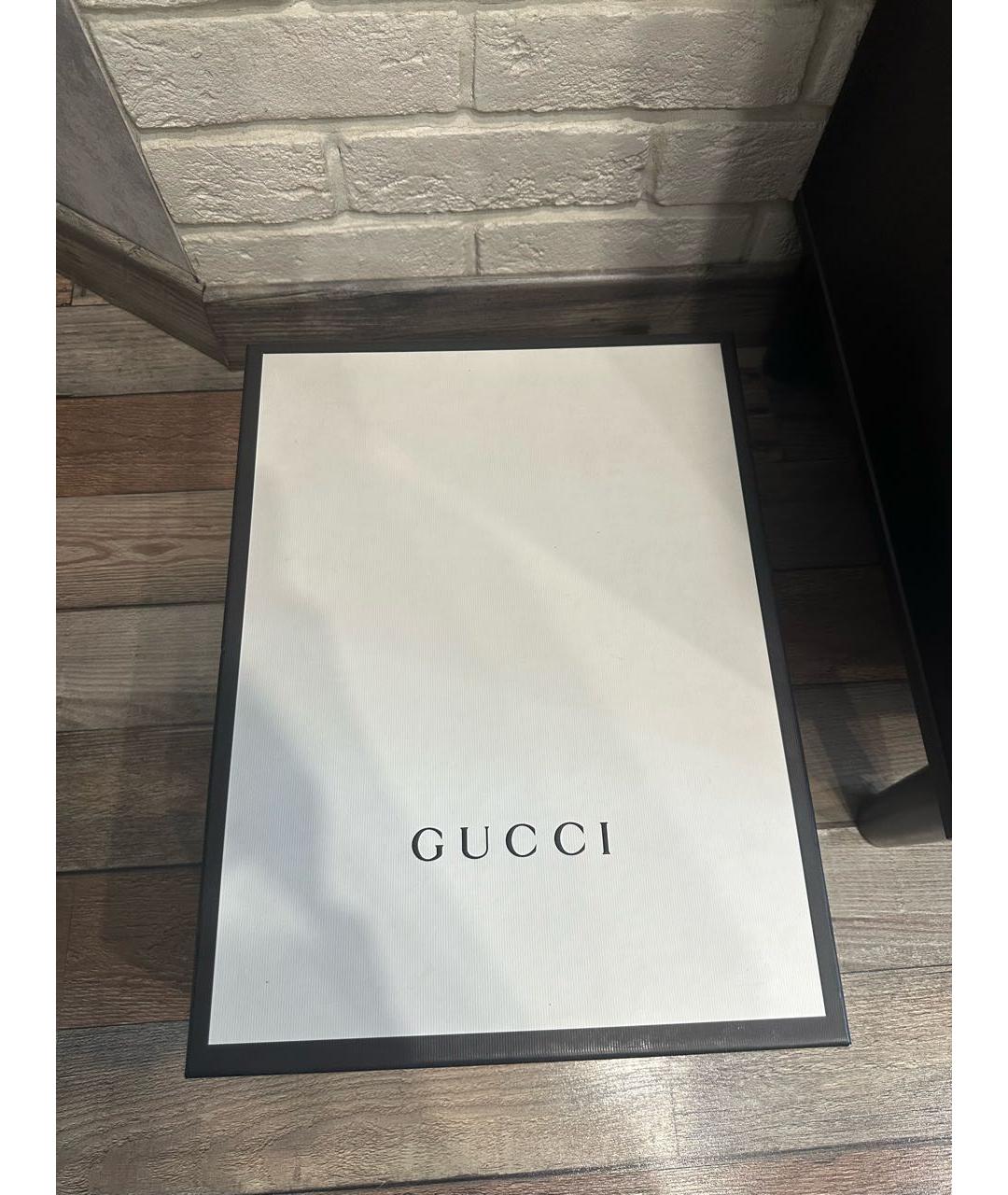 GUCCI Черные кожаные высокие ботинки, фото 7