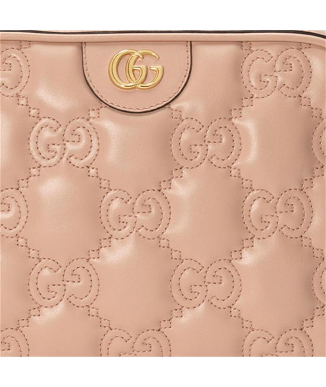 GUCCI Бежевая кожаная сумка через плечо, фото 9