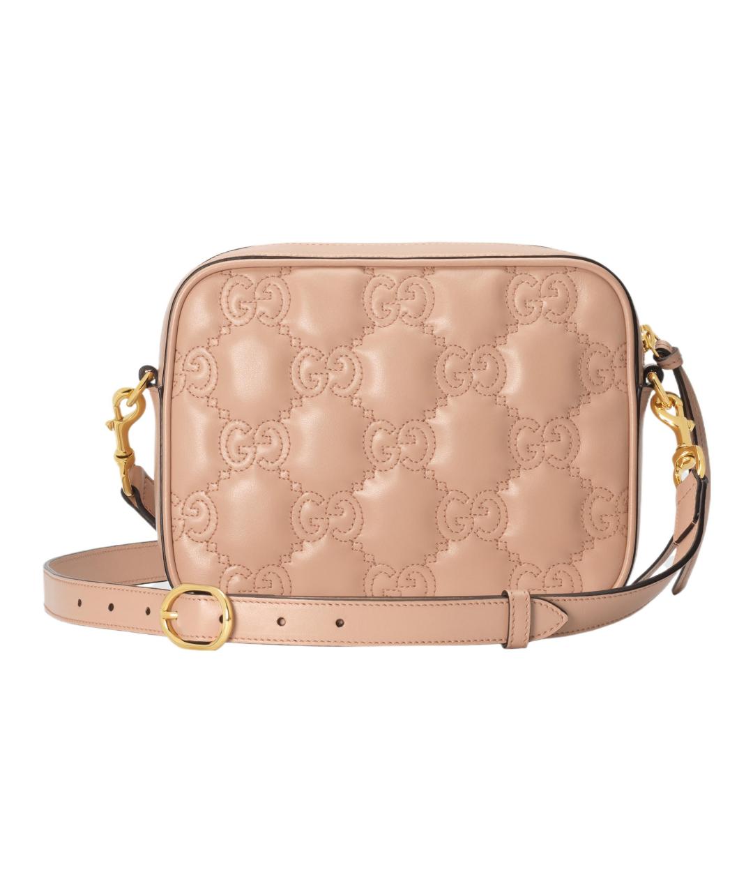 GUCCI Бежевая кожаная сумка через плечо, фото 5