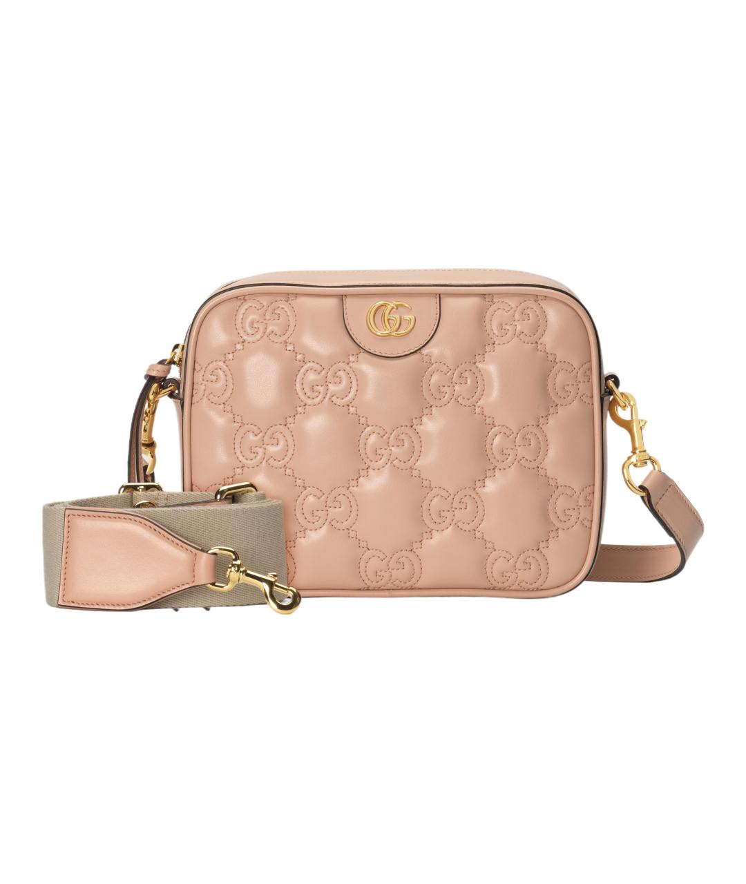 GUCCI Бежевая кожаная сумка через плечо, фото 2