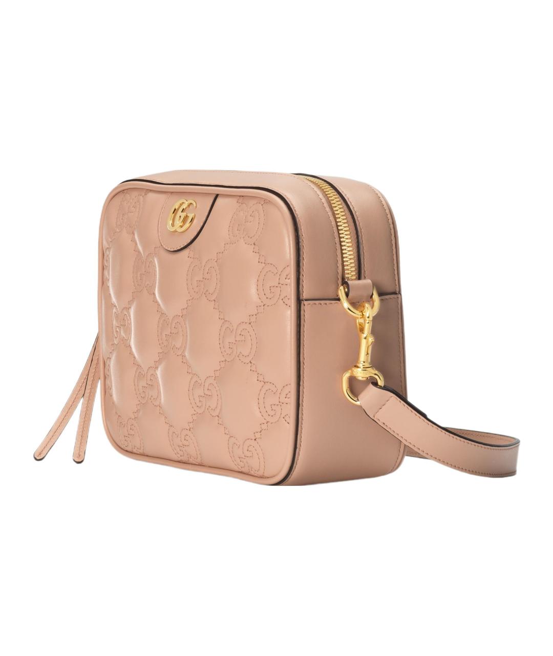 GUCCI Бежевая кожаная сумка через плечо, фото 3