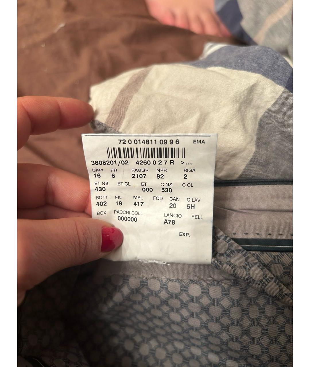 CORNELIANI Темно-синие хлопковые классические брюки, фото 4