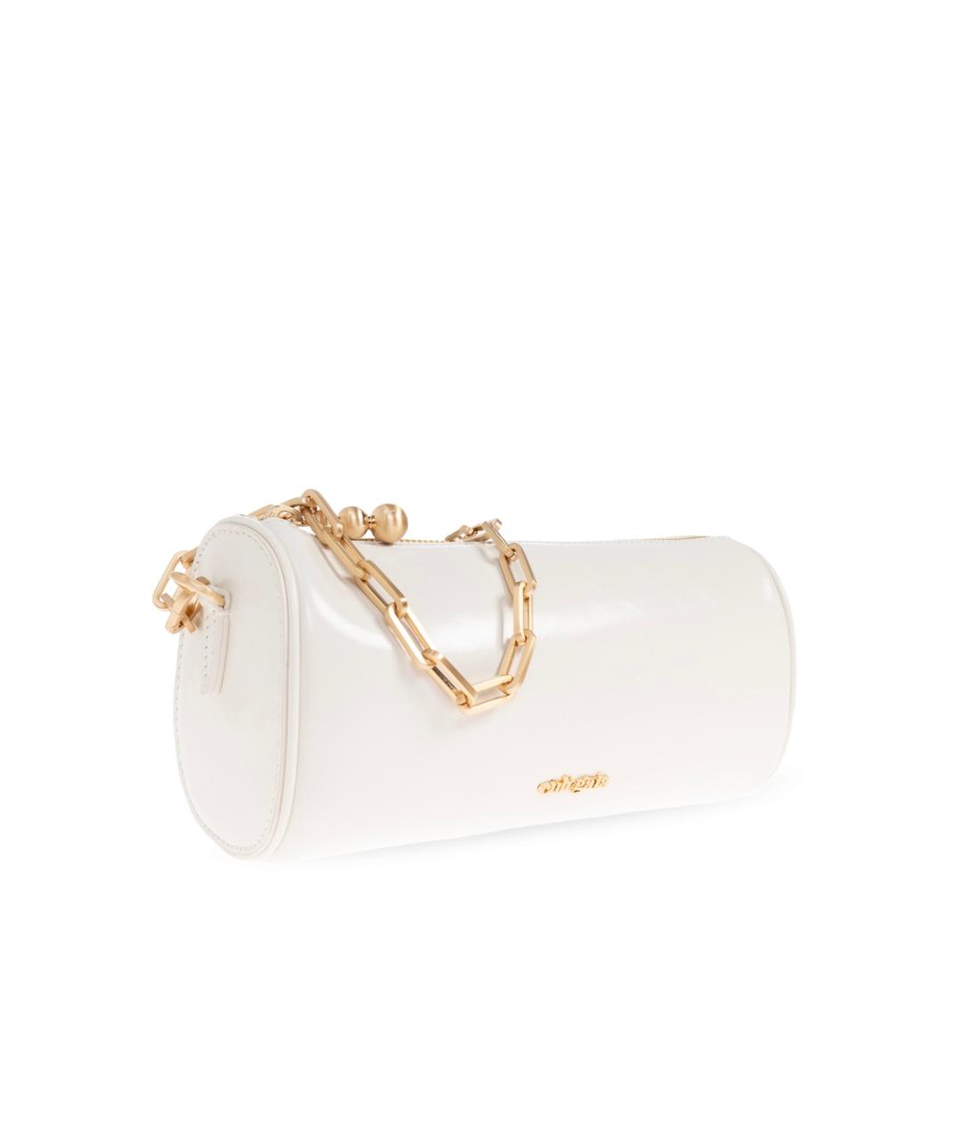 CULT GAIA Белая кожаная сумка с короткими ручками, фото 2