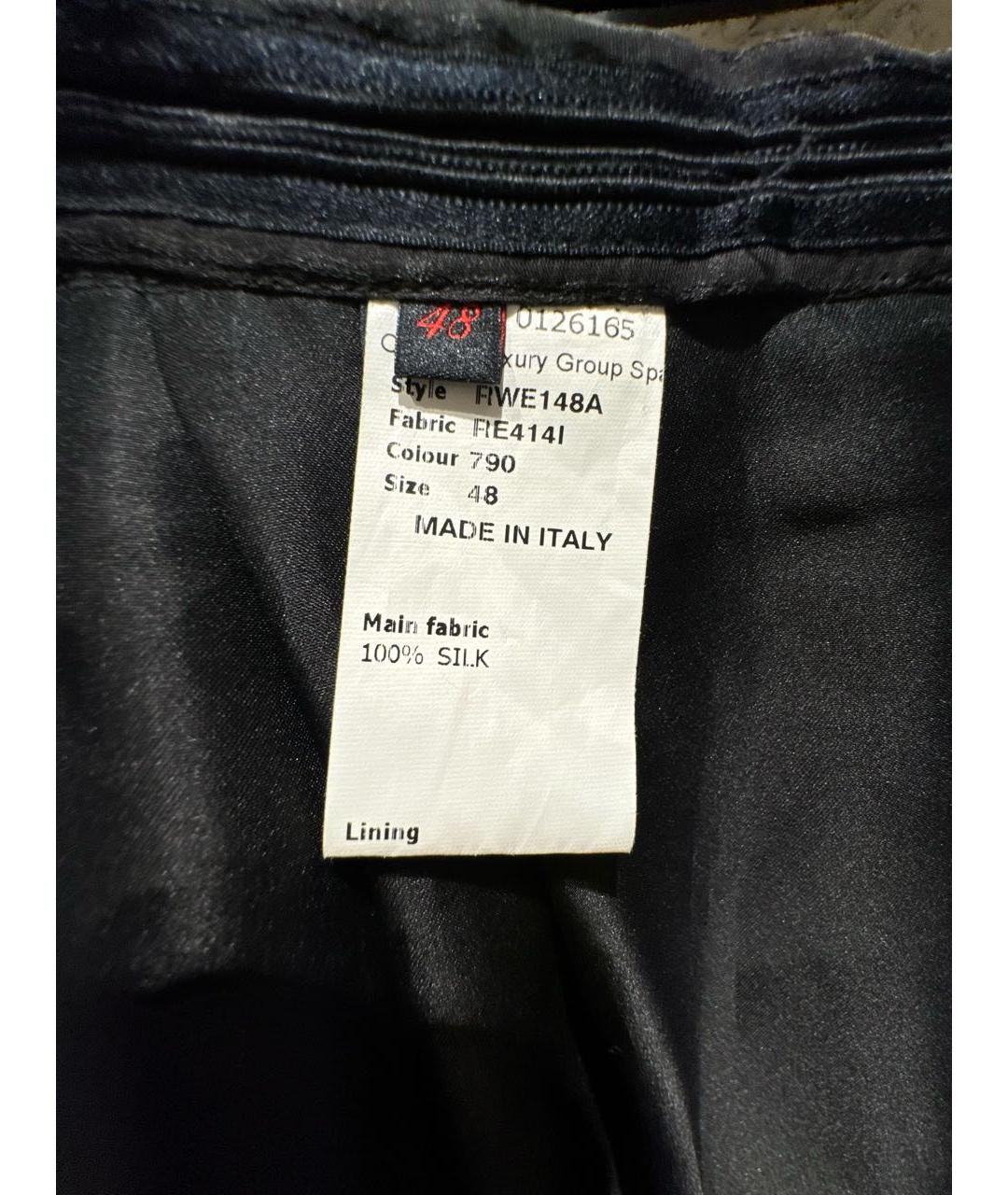 ROCHAS Черная шелковая юбка макси, фото 5