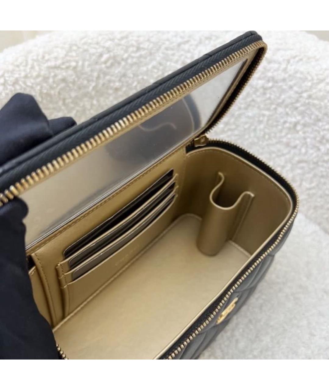 CHANEL Черная кожаная сумка через плечо, фото 3