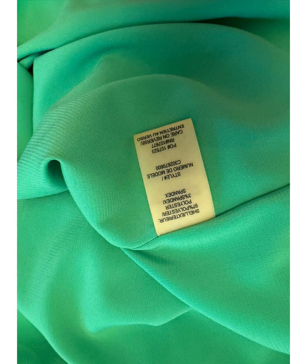 ALICE+OLIVIA Зеленые полиэстеровое коктейльное платье, фото 5