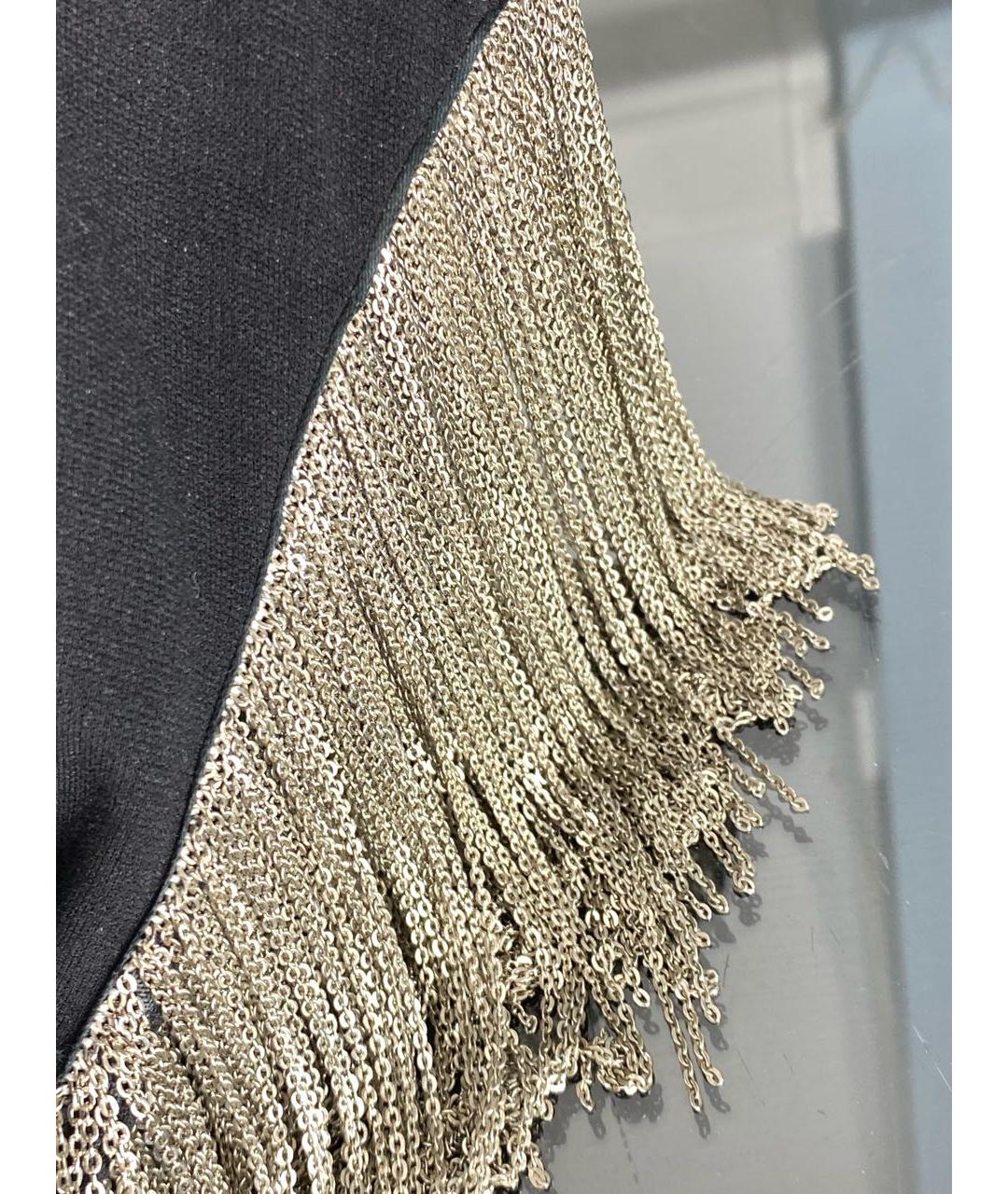 ROBERTO CAVALLI Черная вискозная футболка, фото 4