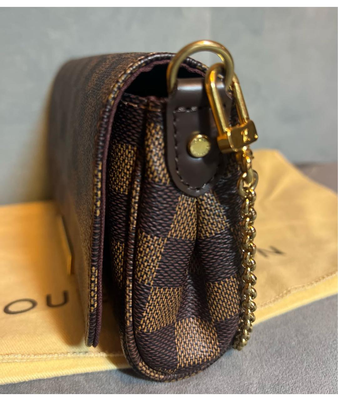 LOUIS VUITTON Коричневая сумка через плечо, фото 7