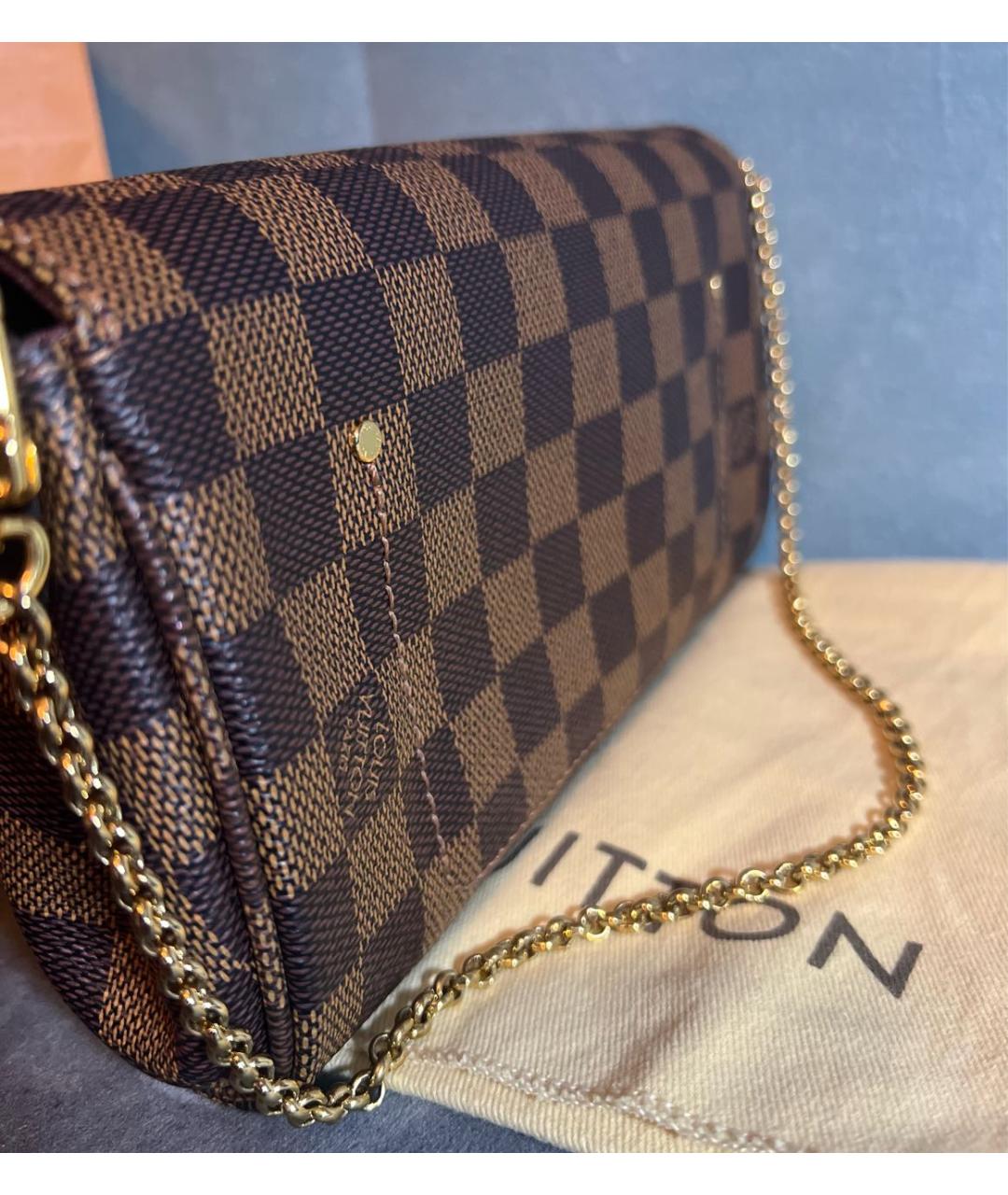 LOUIS VUITTON Коричневая сумка через плечо, фото 5