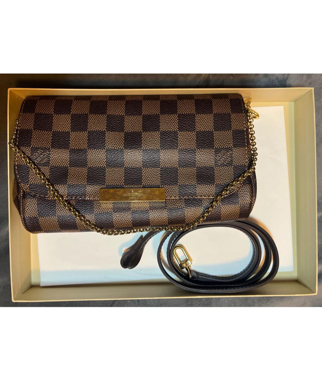 LOUIS VUITTON Коричневая сумка через плечо, фото 6