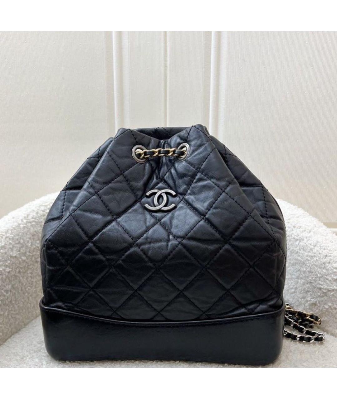 CHANEL Черный кожаный рюкзак, фото 5