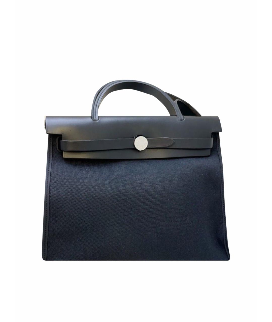 HERMES Черная кожаная сумка через плечо, фото 1