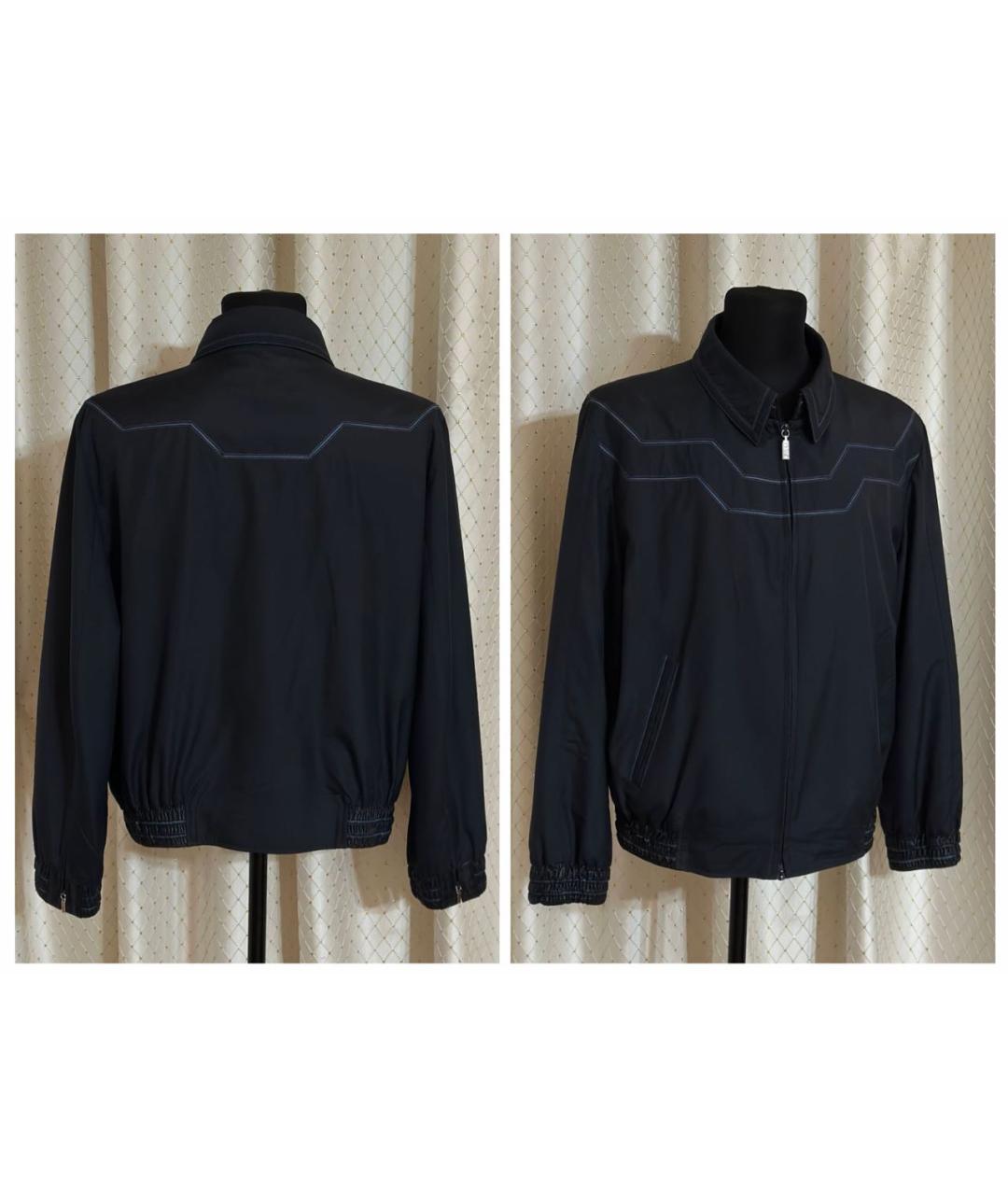 ZILLI Темно-синяя шелковая куртка, фото 2