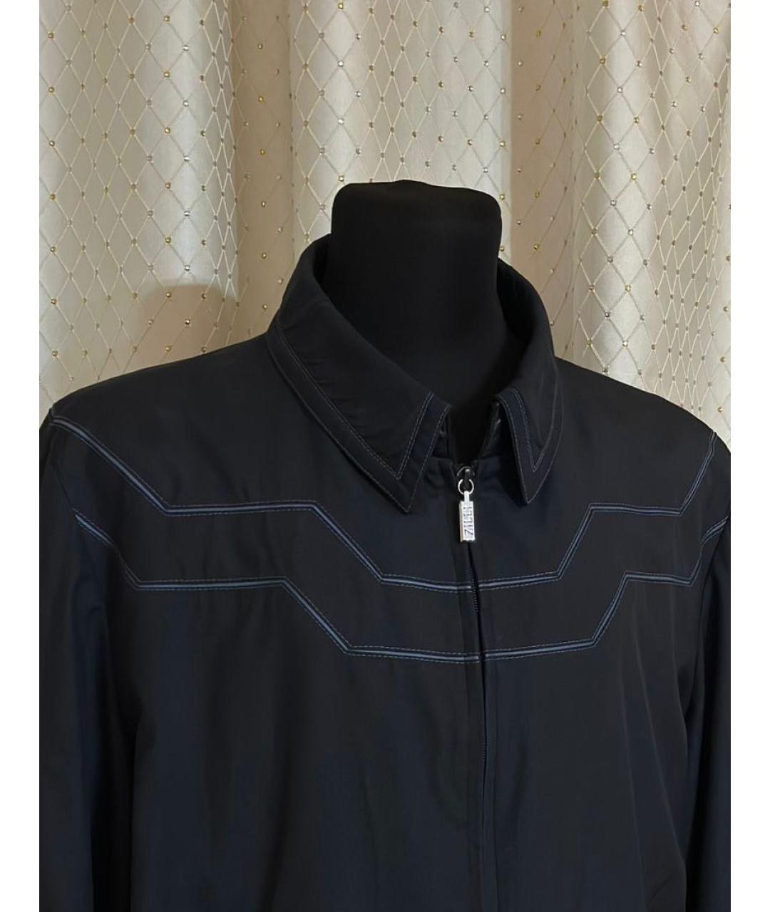 ZILLI Темно-синяя шелковая куртка, фото 5