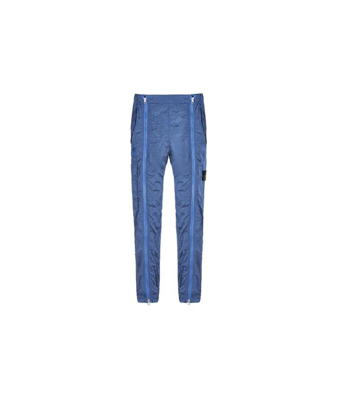 STONE ISLAND Синие повседневные брюки, фото 4