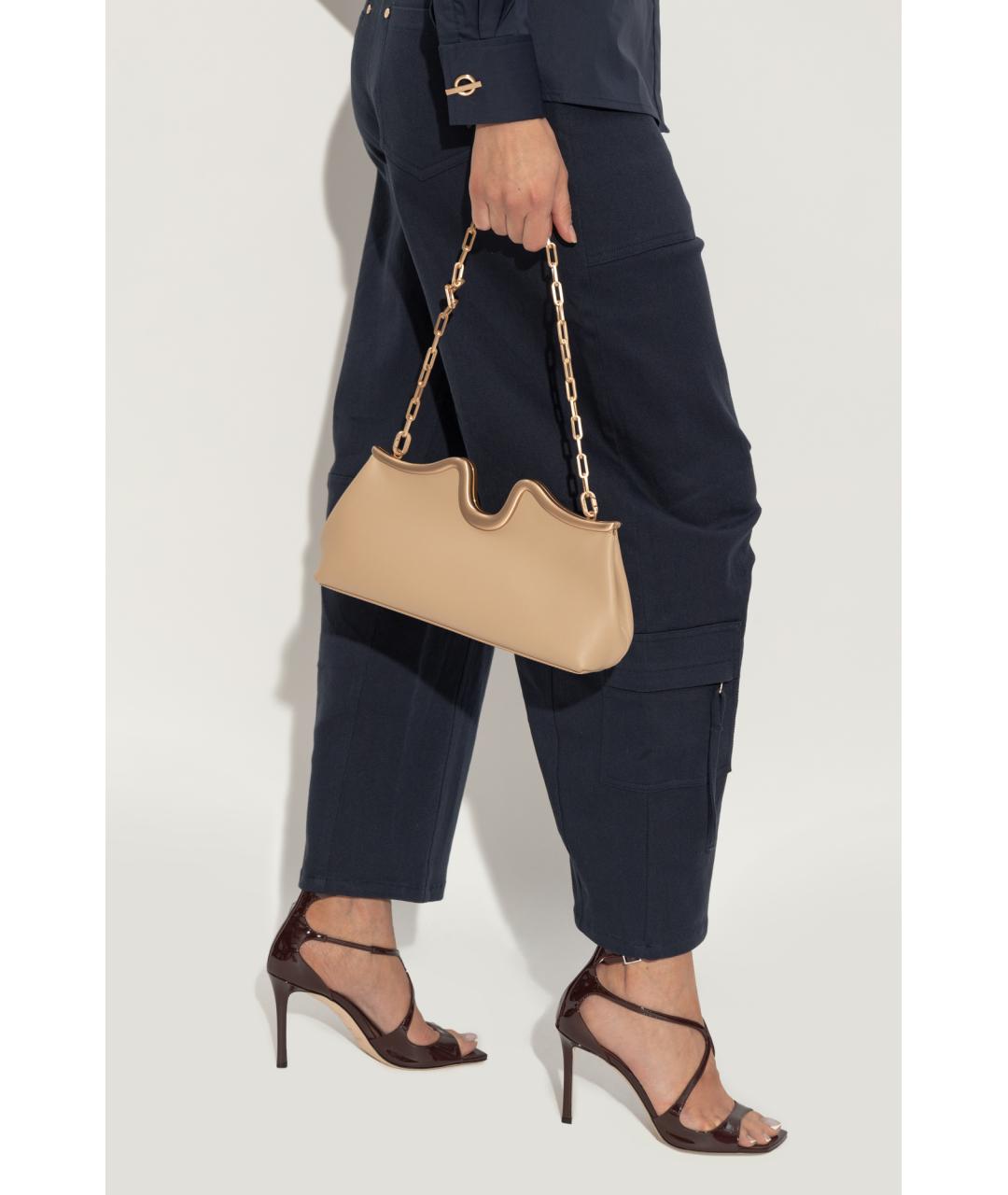 CULT GAIA Бежевая сумка с короткими ручками, фото 3