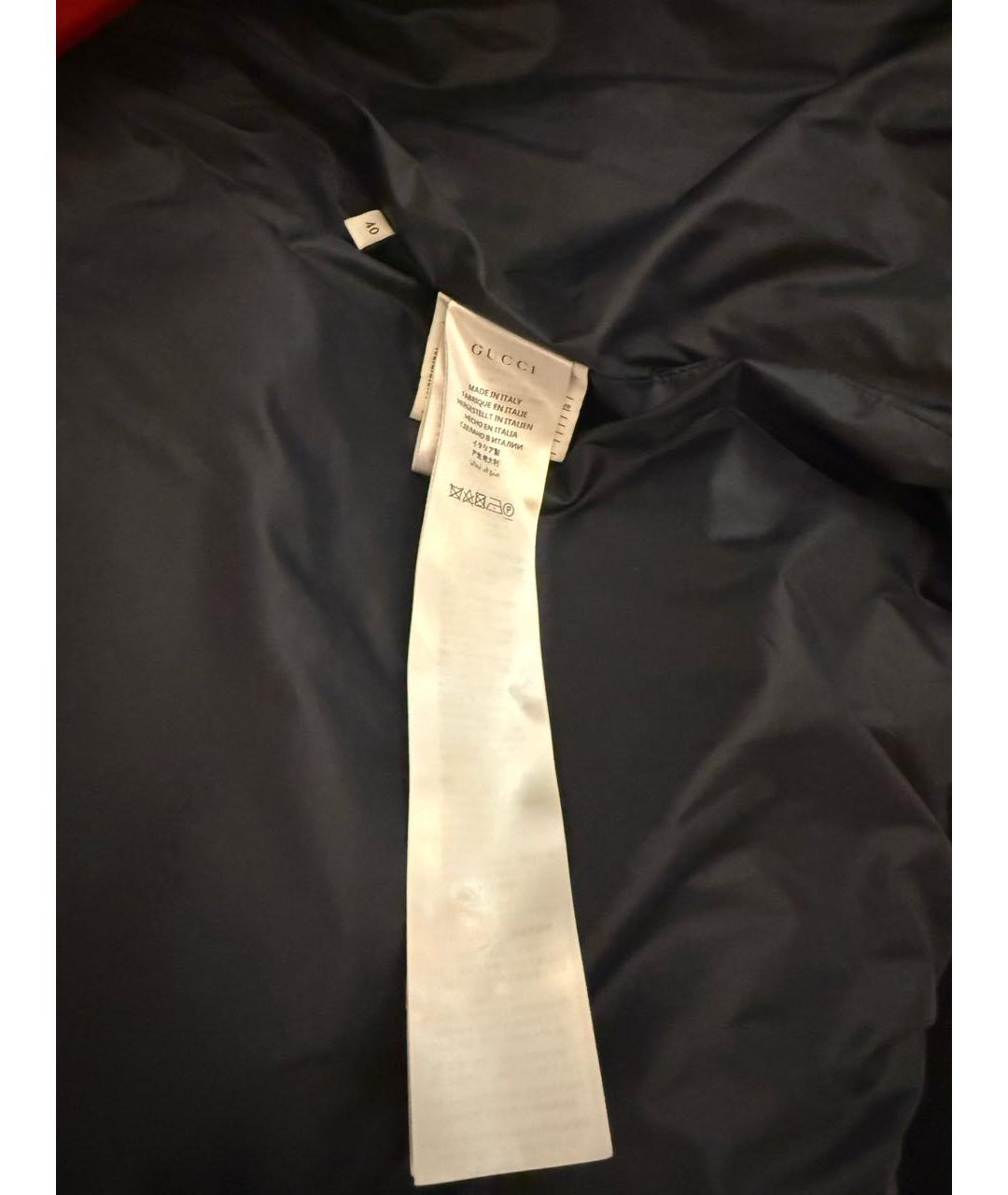 GUCCI Красный полиэстеровый пуховик, фото 4