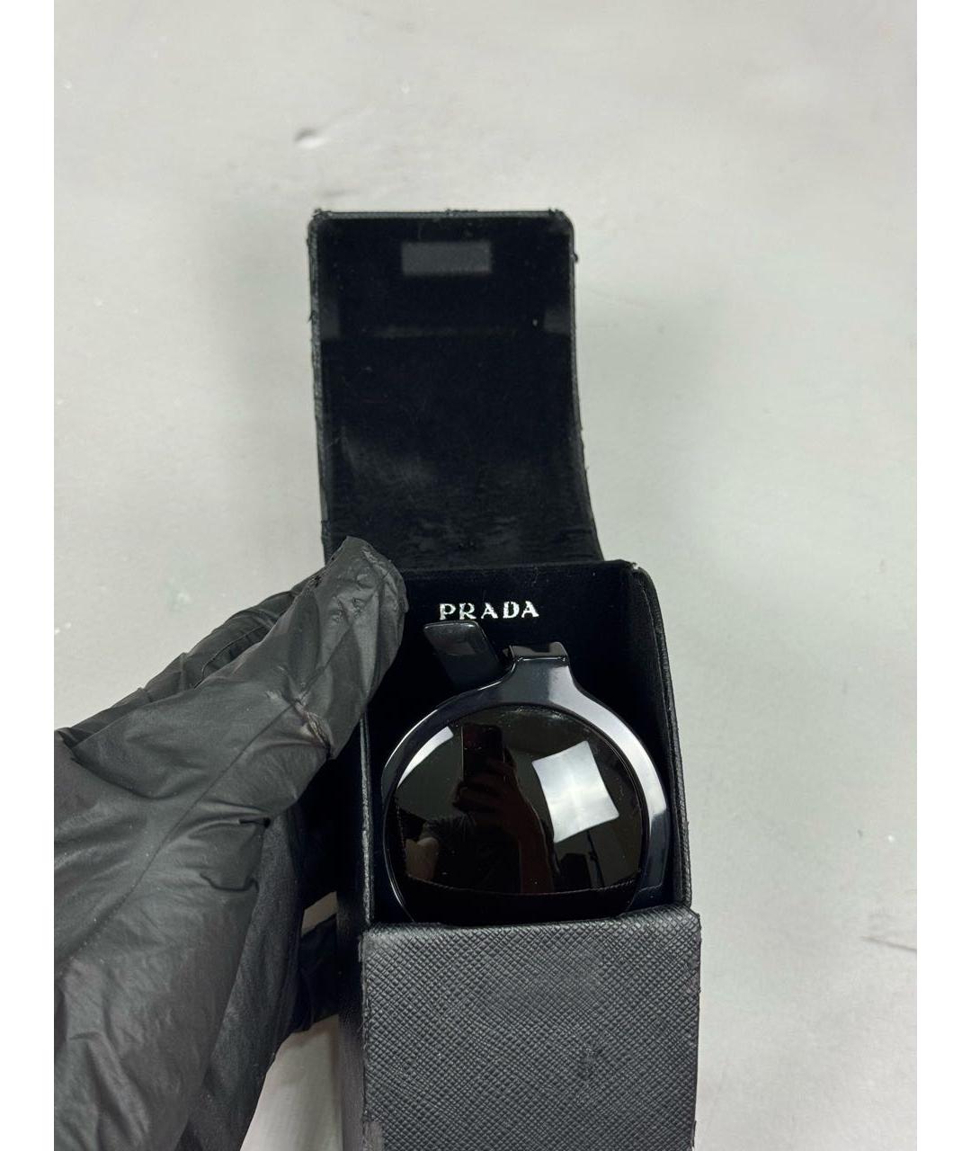 PRADA Черные пластиковые солнцезащитные очки, фото 6