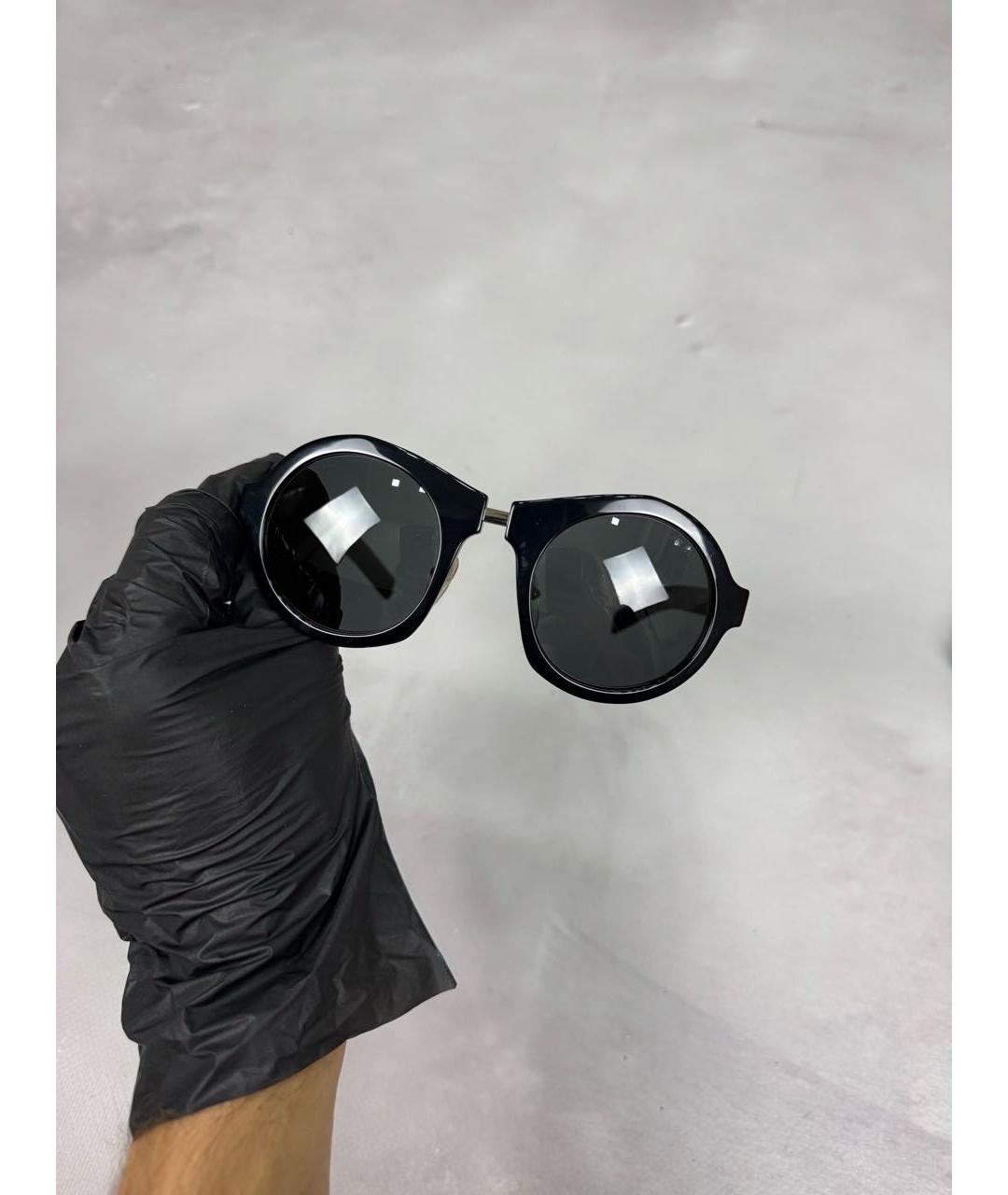 PRADA Черные пластиковые солнцезащитные очки, фото 9