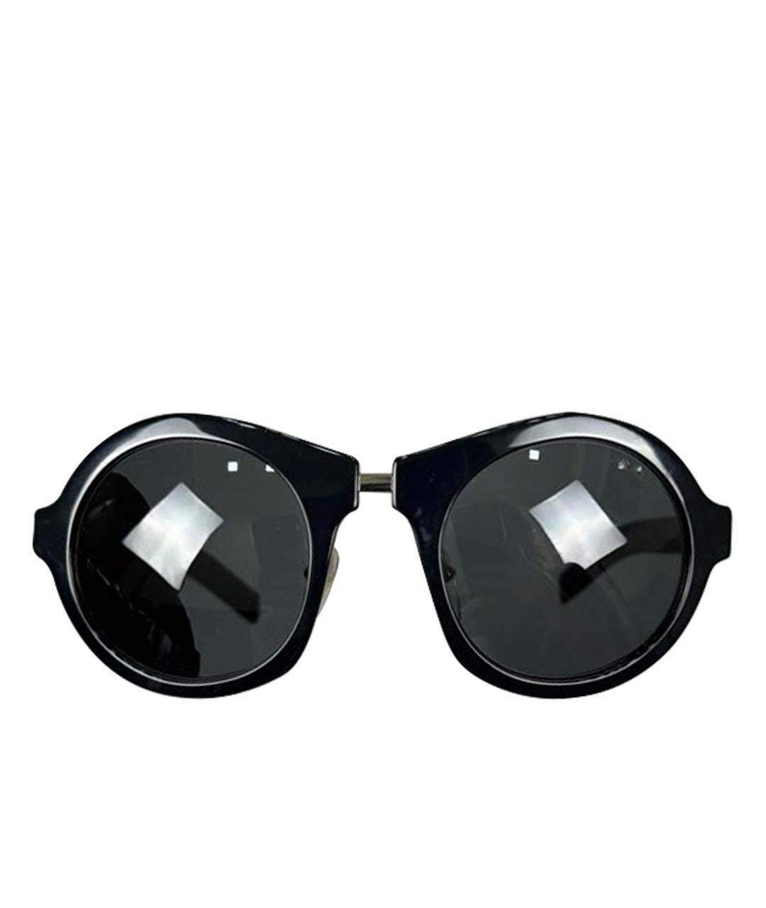 PRADA Черные пластиковые солнцезащитные очки, фото 1