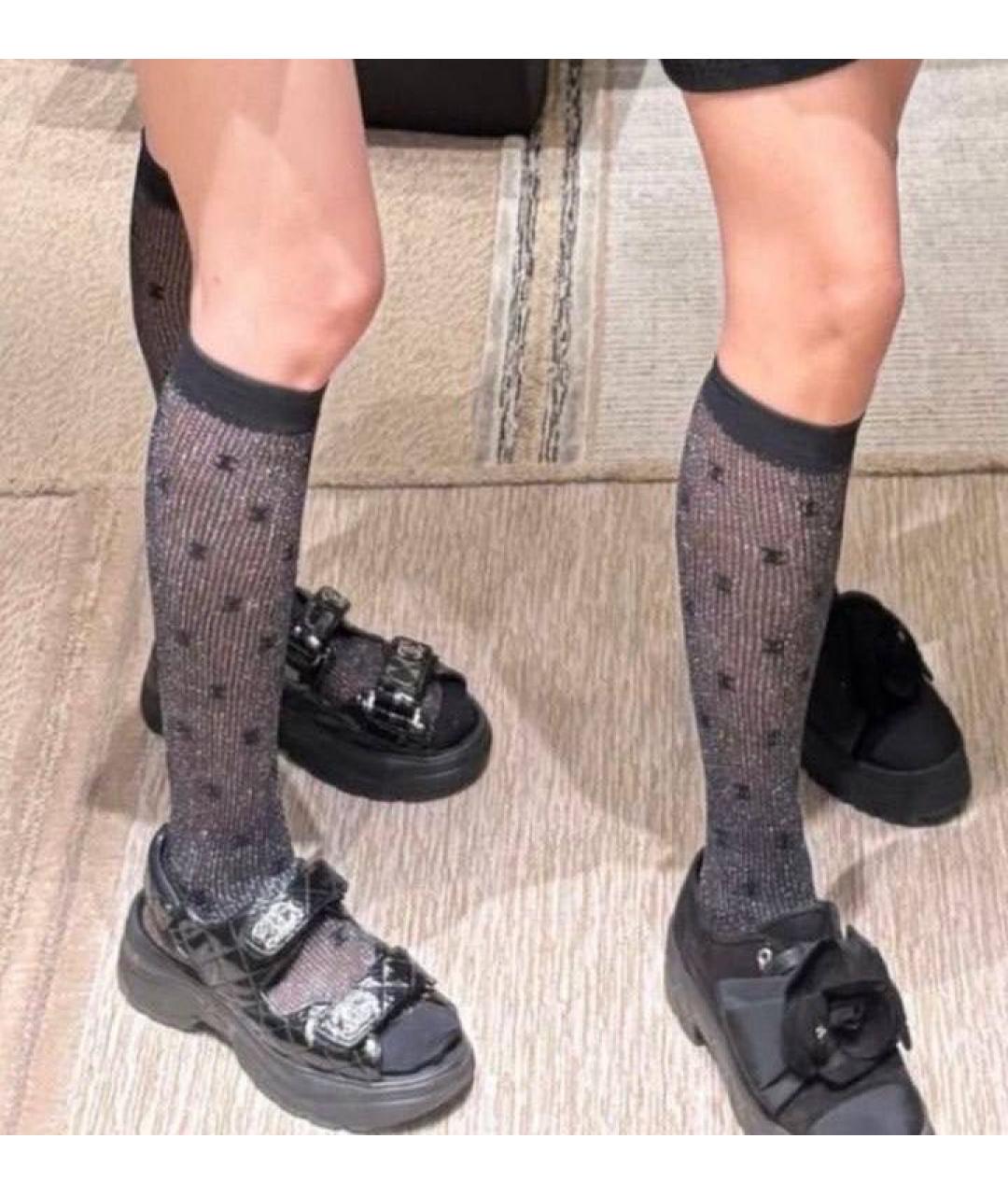 CHANEL Черные носки, чулки и колготы, фото 2