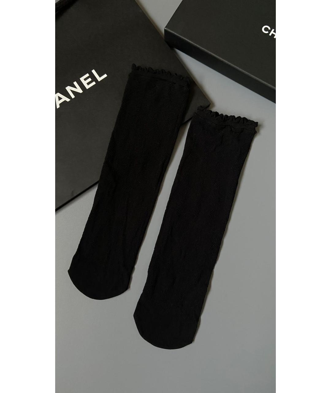 CHANEL Черные носки, чулки и колготы, фото 5