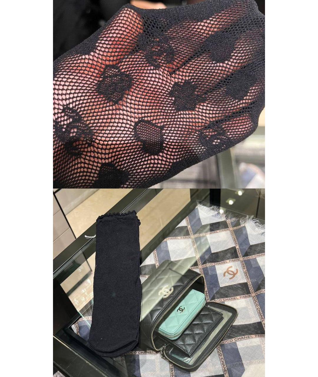 CHANEL Черные носки, чулки и колготы, фото 4