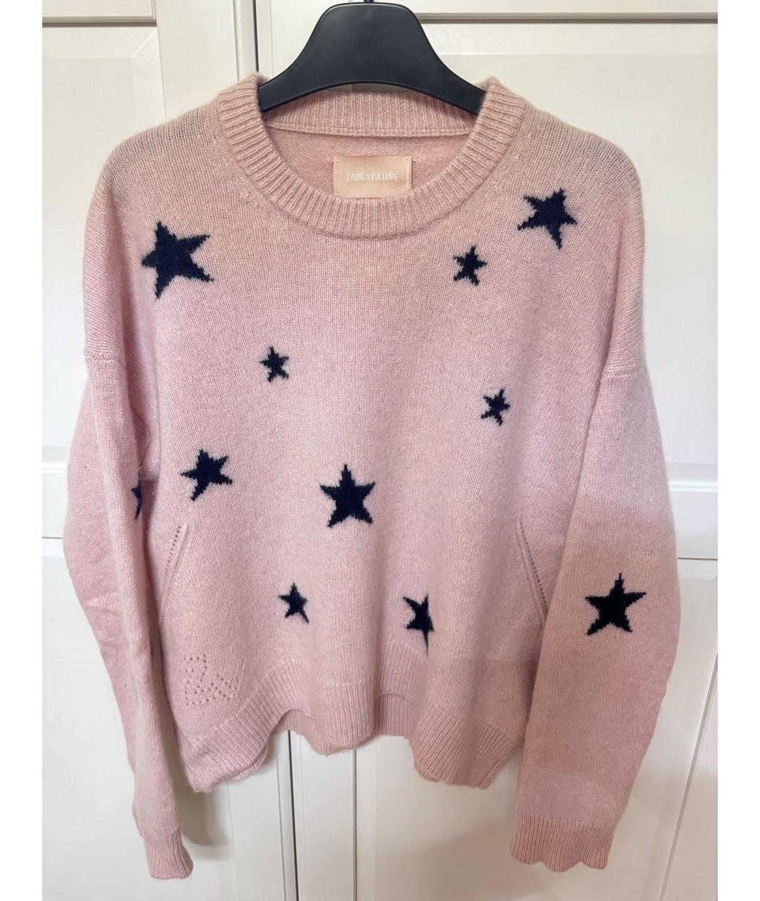 ZADIG & VOLTAIRE Розовый кашемировый джемпер / свитер, фото 7