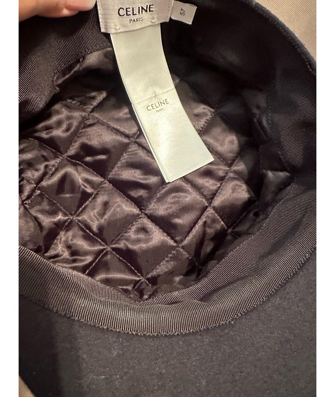 CELINE Темно-синяя кепка, фото 7