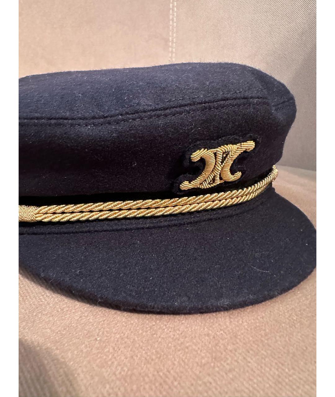 CELINE Темно-синяя кепка, фото 5