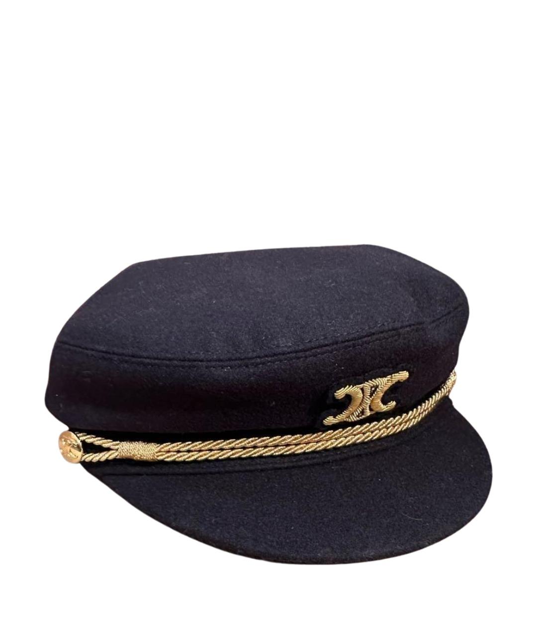 CELINE Темно-синяя кепка, фото 1