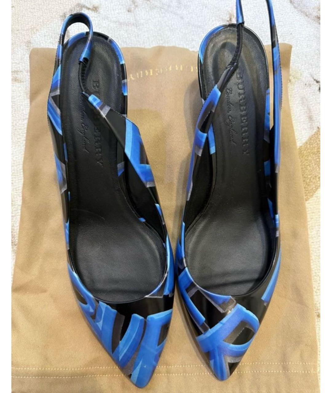 BURBERRY Мульти кожаные туфли, фото 2