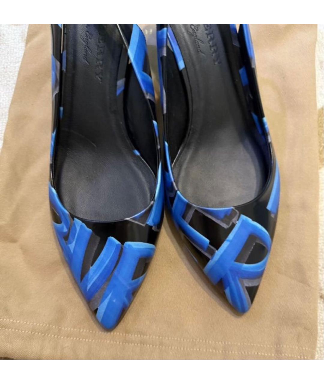 BURBERRY Мульти кожаные туфли, фото 5