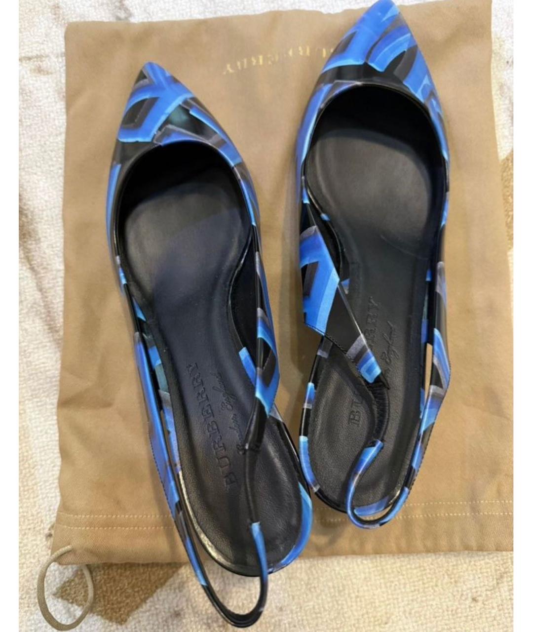 BURBERRY Мульти кожаные туфли, фото 3